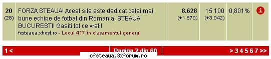 Lucruri bune :) - Locul 20 in categoria Sport. trafic.ro. Niciodata - Internet
